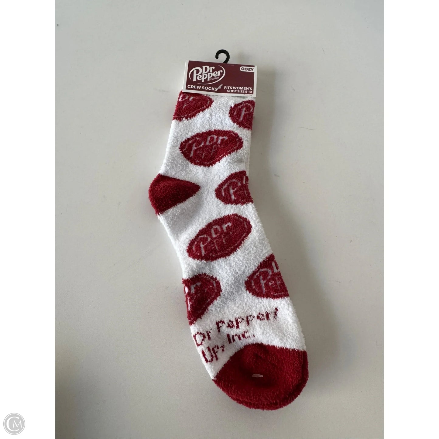 Socks By Clothes Mentor In Red & White, Size: 0