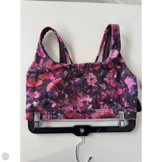 Athletic Bra By Athleta In Brown & Purple, Size: M