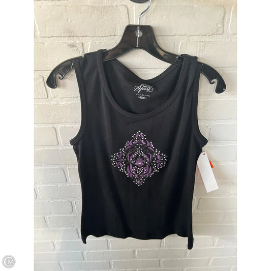 Tank Top By Style And Company In Black & Purple, Size: Xl