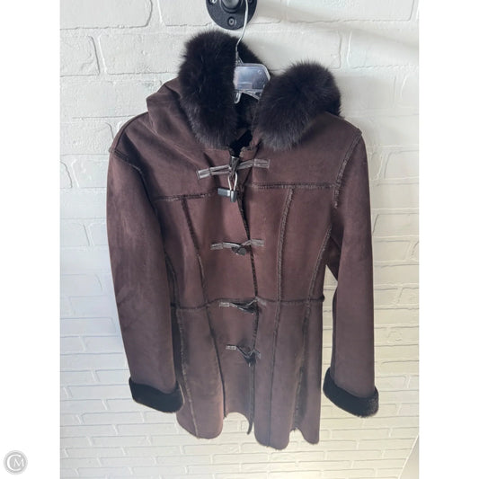Coat Faux Fur & Sherpa By Marc New York In Brown, Size: Xs