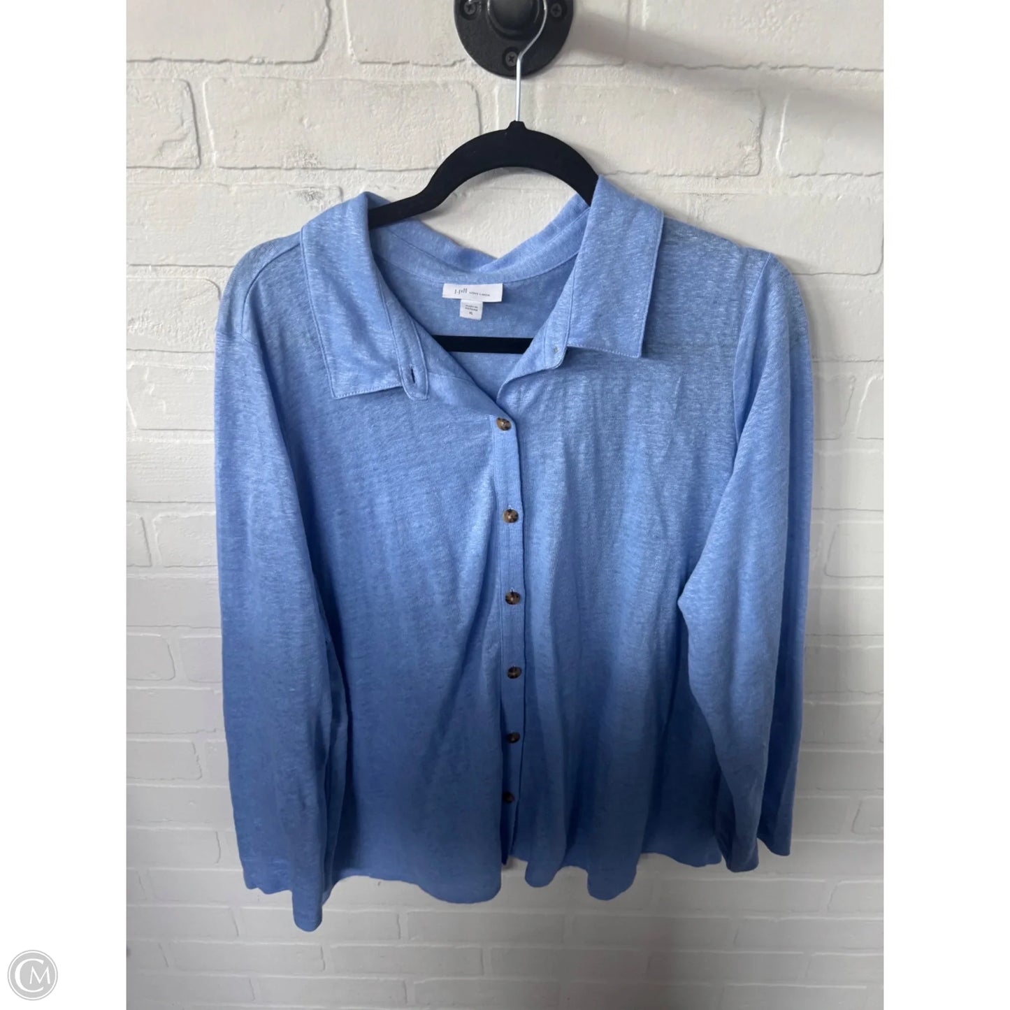 Top Long Sleeve By J. Jill In Blue, Size: Xl