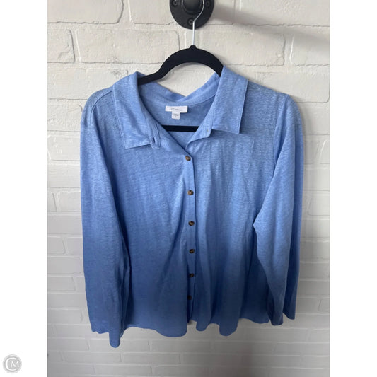 Top Long Sleeve By J. Jill In Blue, Size: Xl