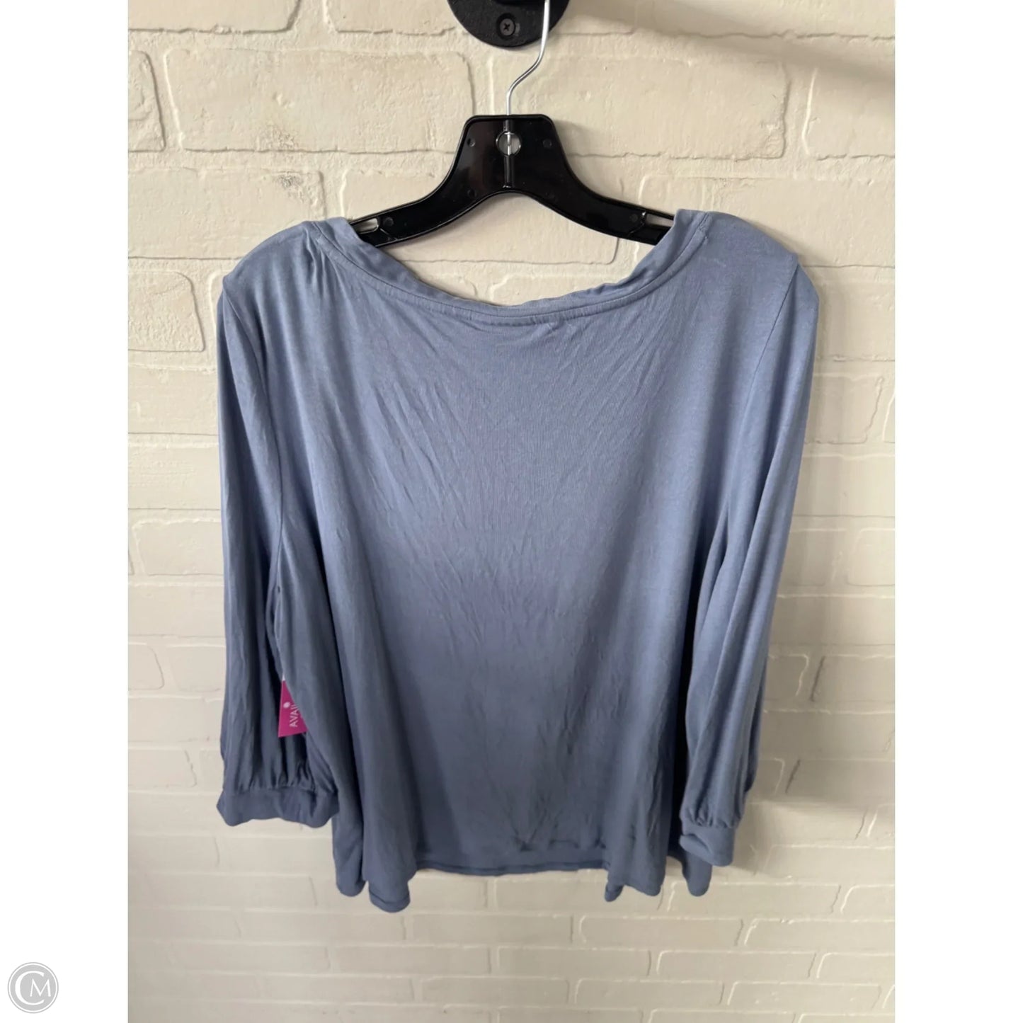 Top 3/4 Sleeve By J. Jill In Blue, Size: Xl