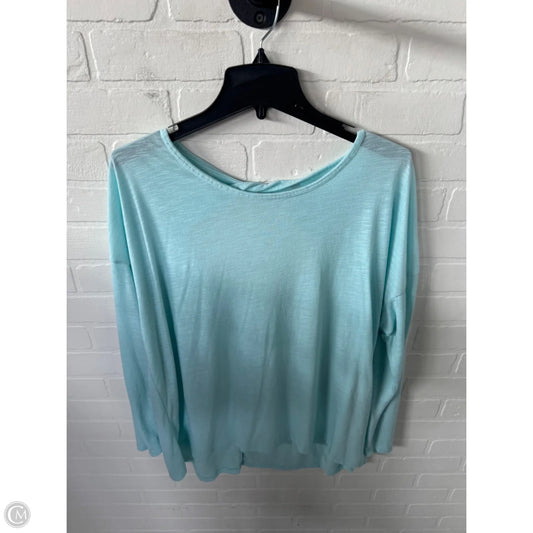 Athletic Top Long Sleeve Crewneck By Gaiam In Blue, Size: Xl