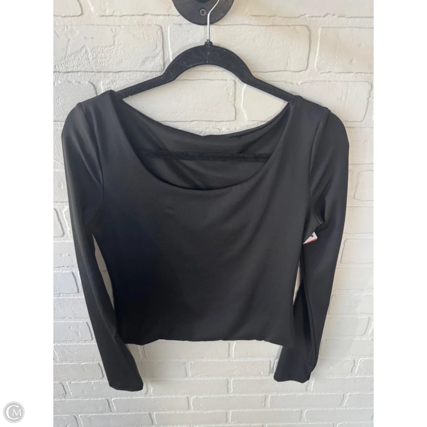 Top Long Sleeve By Cme In Black, Size: M