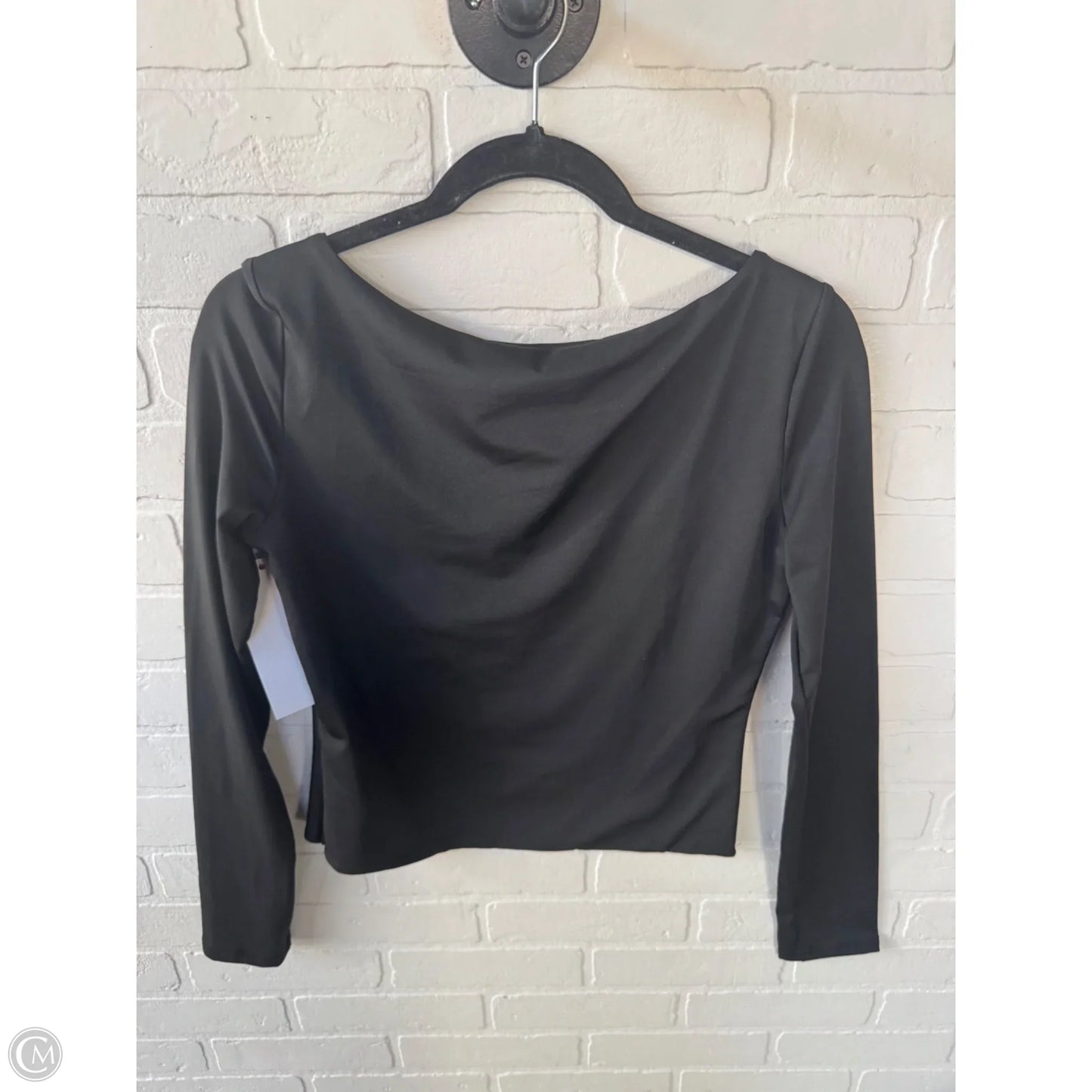 Top Long Sleeve By Cme In Black, Size: M
