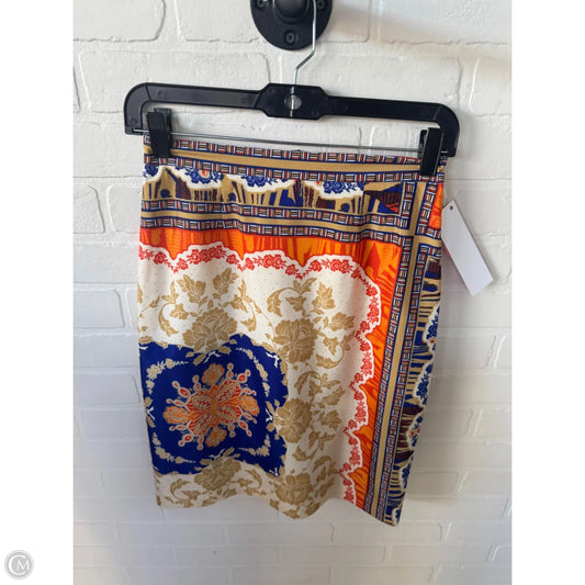 Skirt Mini & Short By Antonio Melani In Orange & Tan, Size: 0