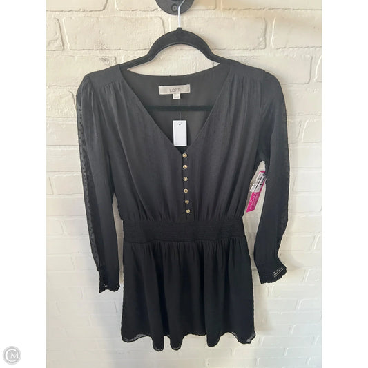 Dress Work By Loft In Black, Size: Xs