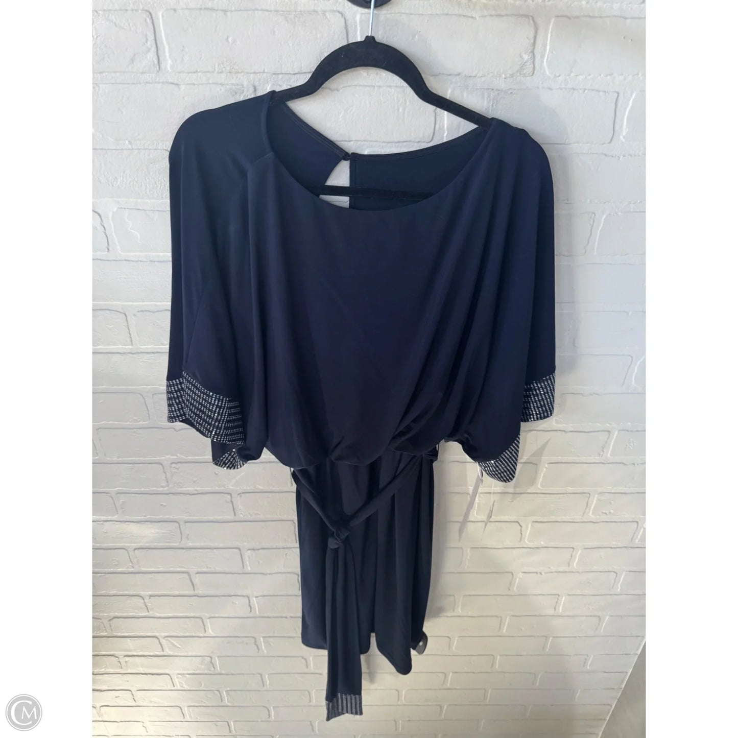 Dress Party Short By Jessica Howard In Blue & Silver, Size: M