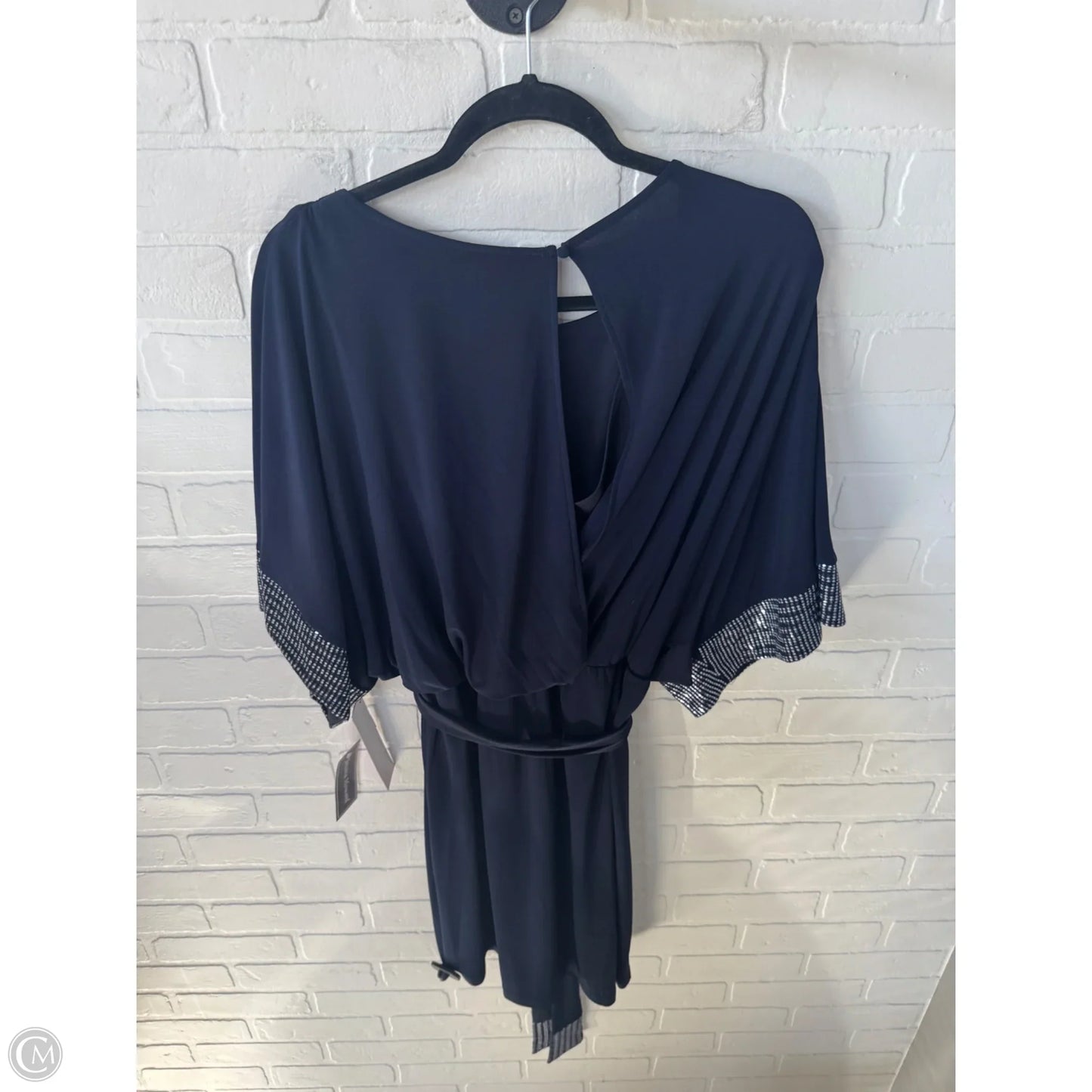 Dress Party Short By Jessica Howard In Blue & Silver, Size: M