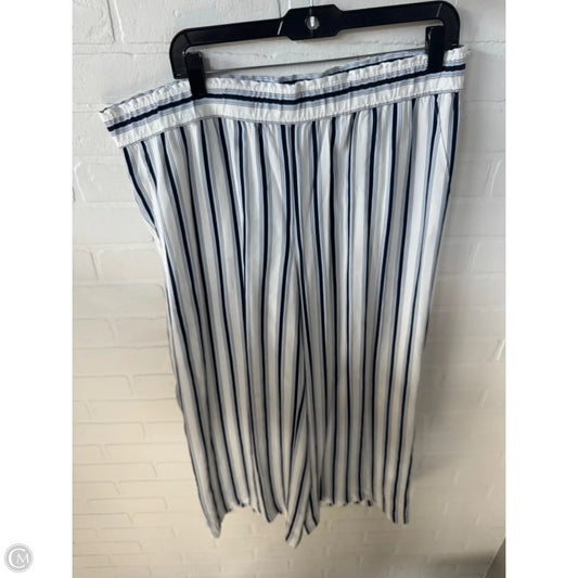 Pants Dress By Loft In Blue & White, Size: 12