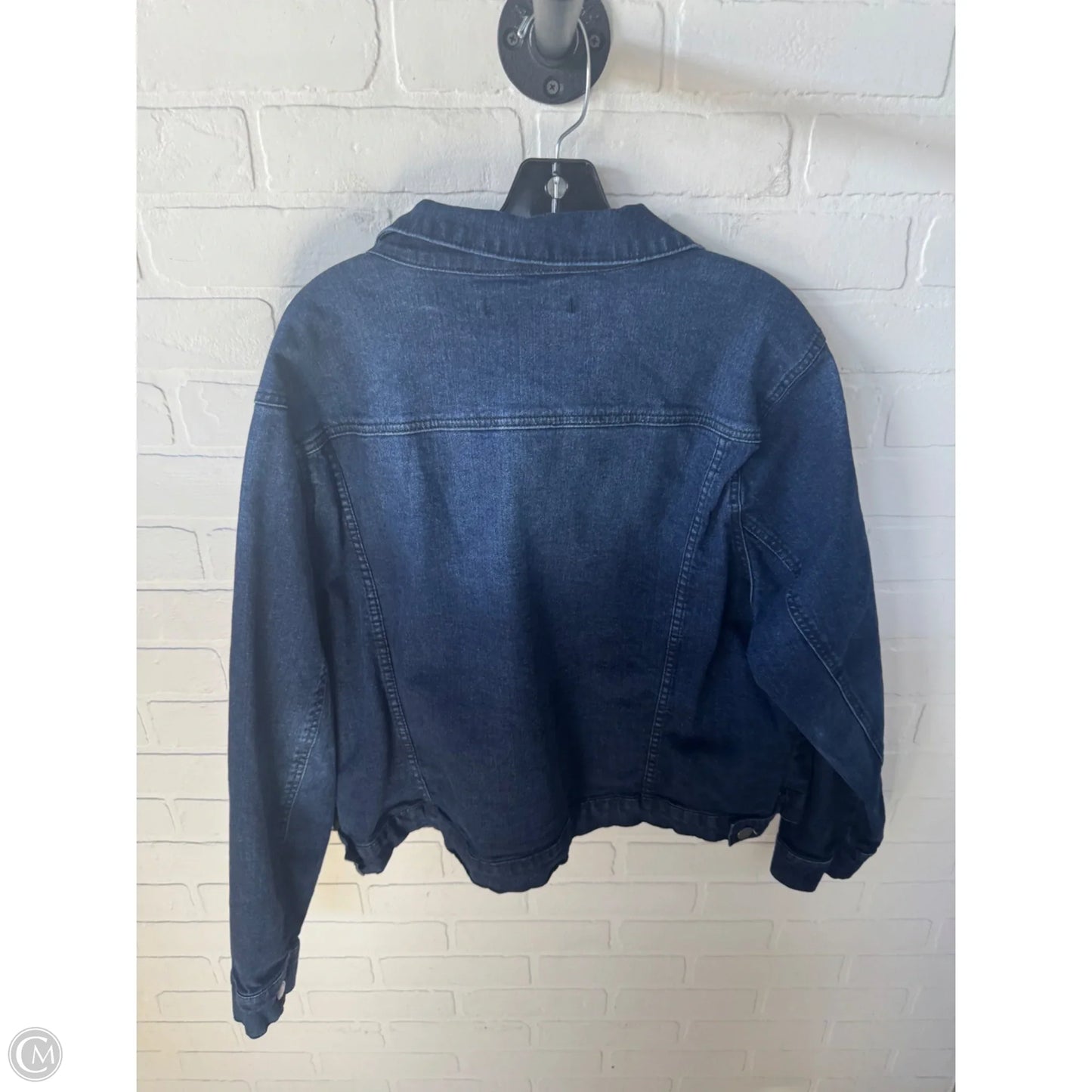 Jacket Denim By Max Studio In Blue Denim, Size: 2x