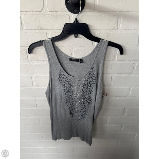 Tank Top By Apt 9 In Grey & Silver, Size: L