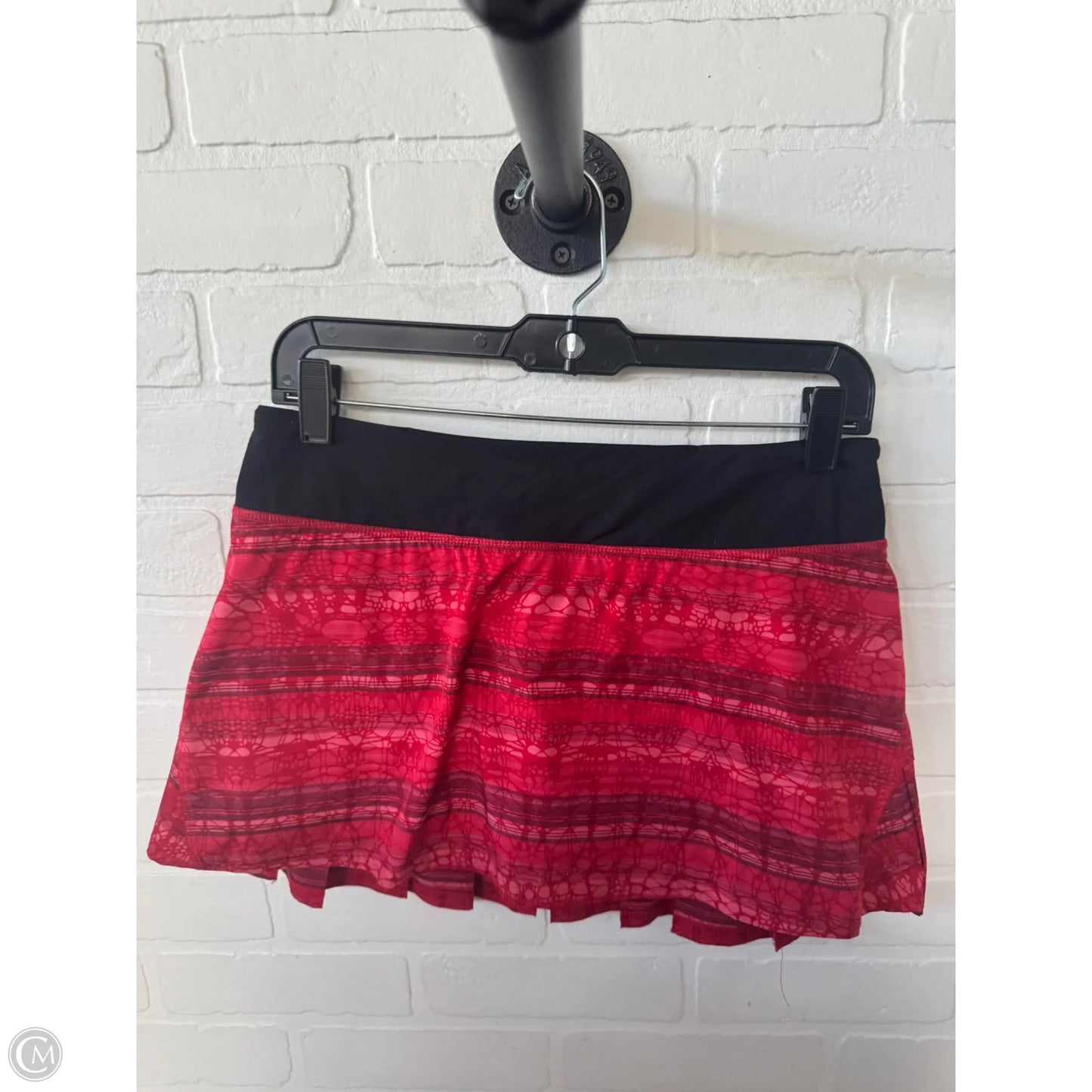 Athletic Skort By Lululemon In Red, Size: 6