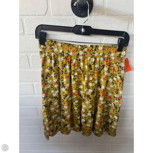 Skirt Mini & Short By Loft In Green & White, Size: 0