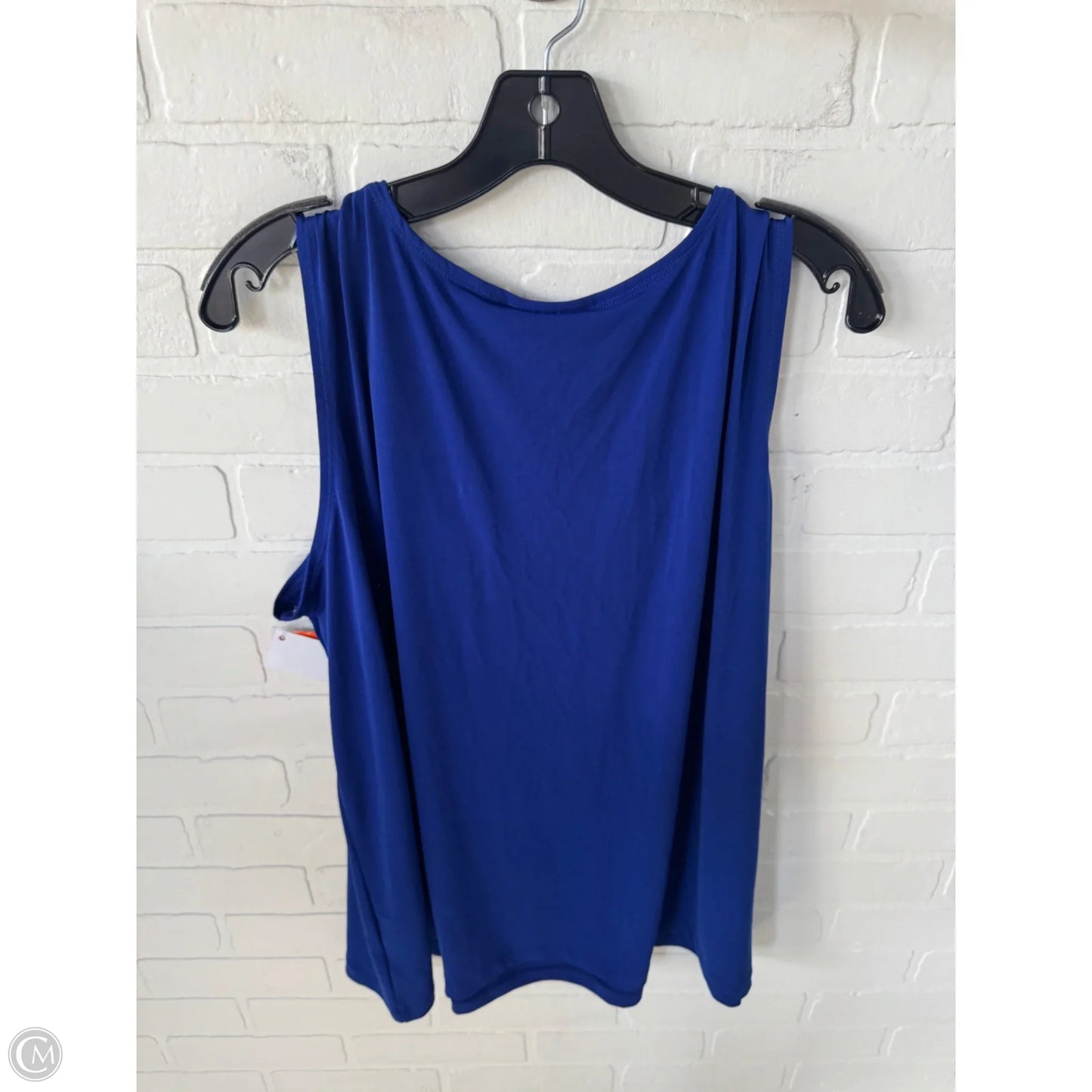Blouse Sleeveless By Susan Graver In Blue, Size: 2x