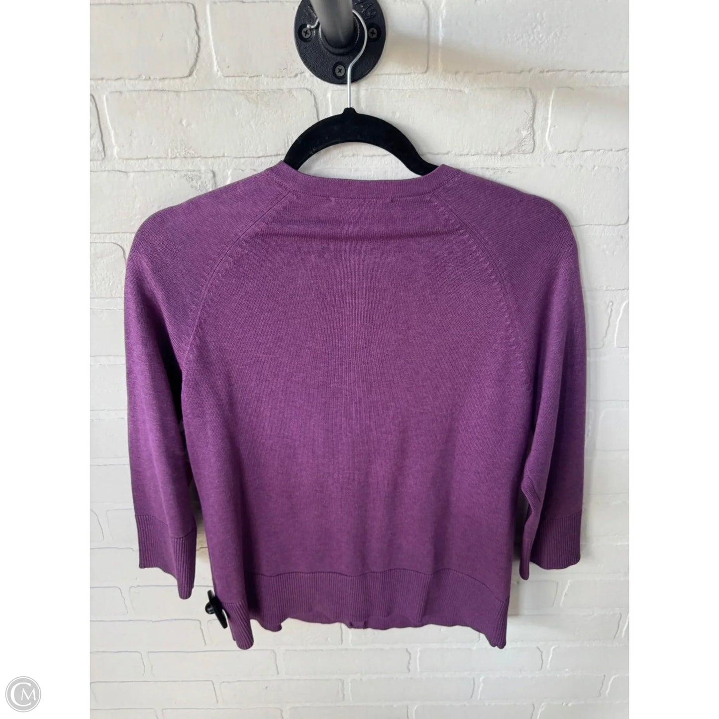Sweater Cardigan By Coldwater Creek In Purple, Size: S