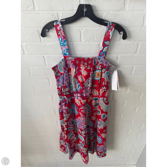 Dress Casual Midi By Talbots In Red & White, Size: Mp