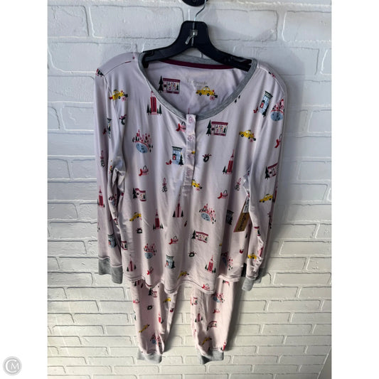 Pajamas Designer By Kate Spade In Grey & Pink, Size: L