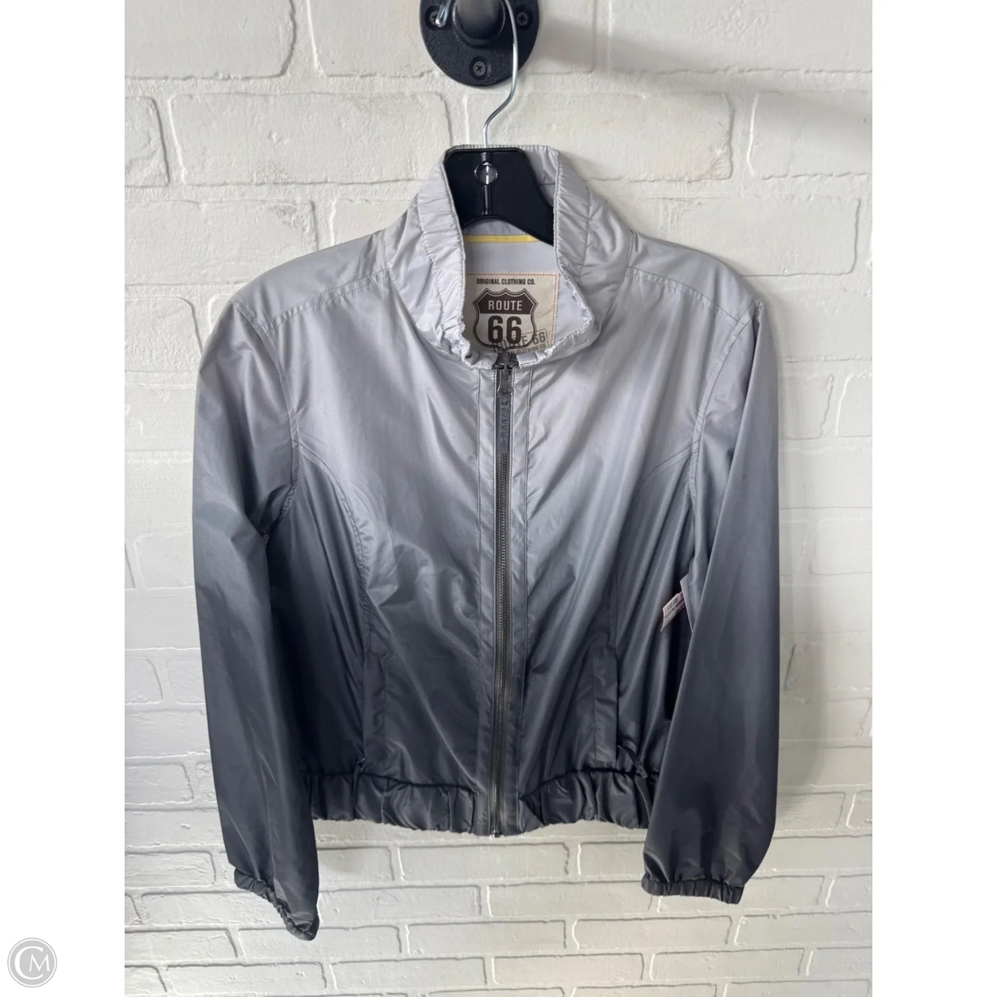 Jacket Windbreaker By Route 66 In Grey, Size: S