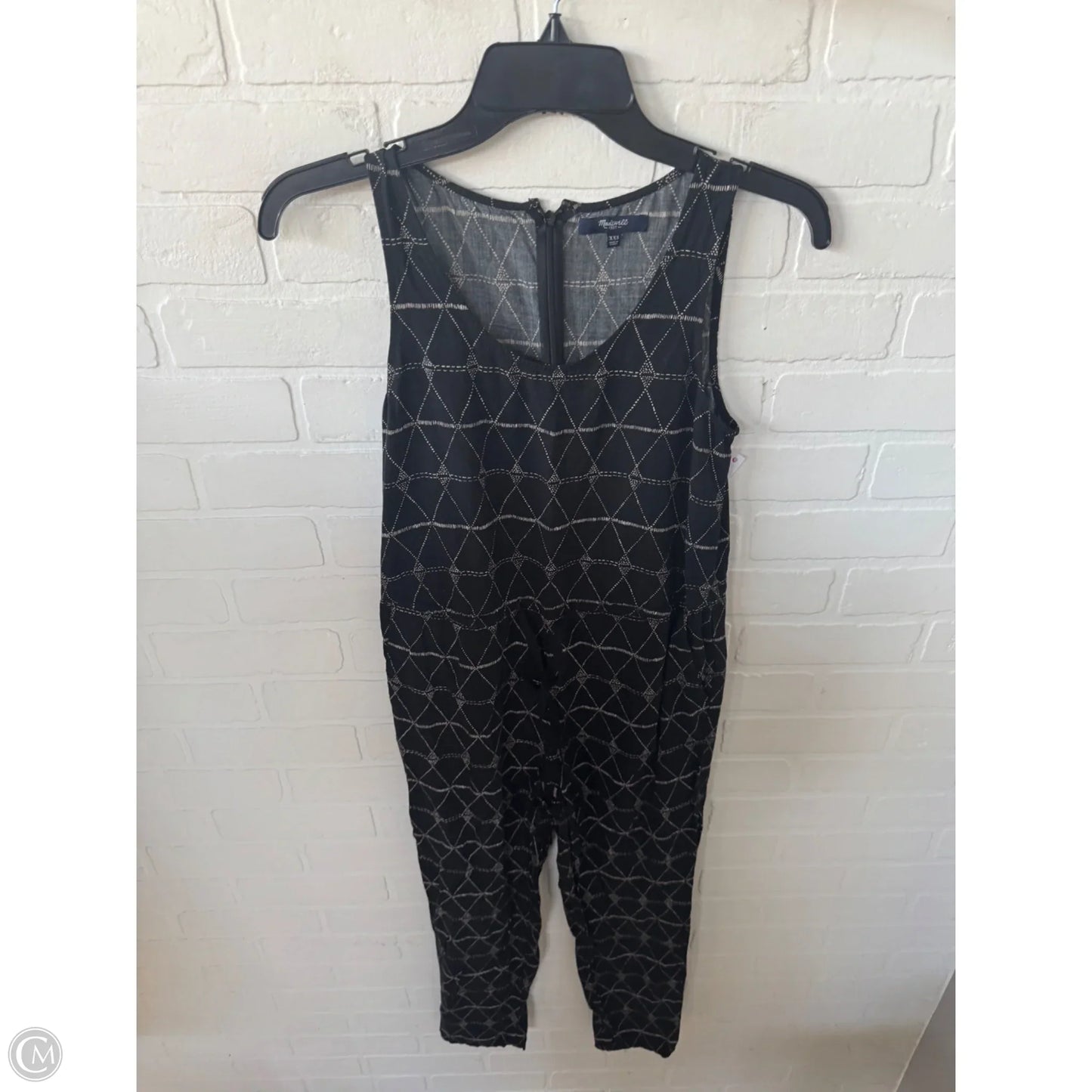 Jumpsuit By Madewell In Black & Cream, Size: Xxs