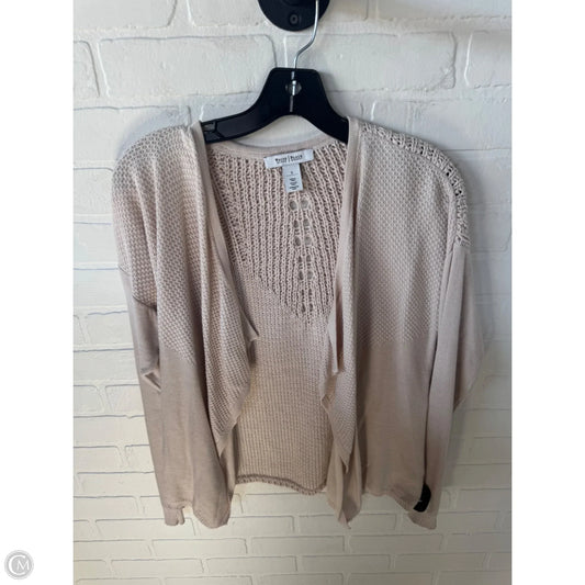 Sweater Cardigan By White House Black Market In Tan, Size: S