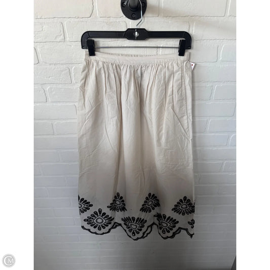 Skirt Midi By Universal Thread In Black & Cream, Size: 0