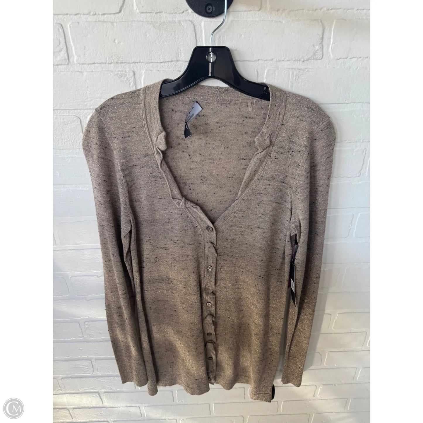 Sweater Cardigan By Elie Tahari In Brown, Size: S