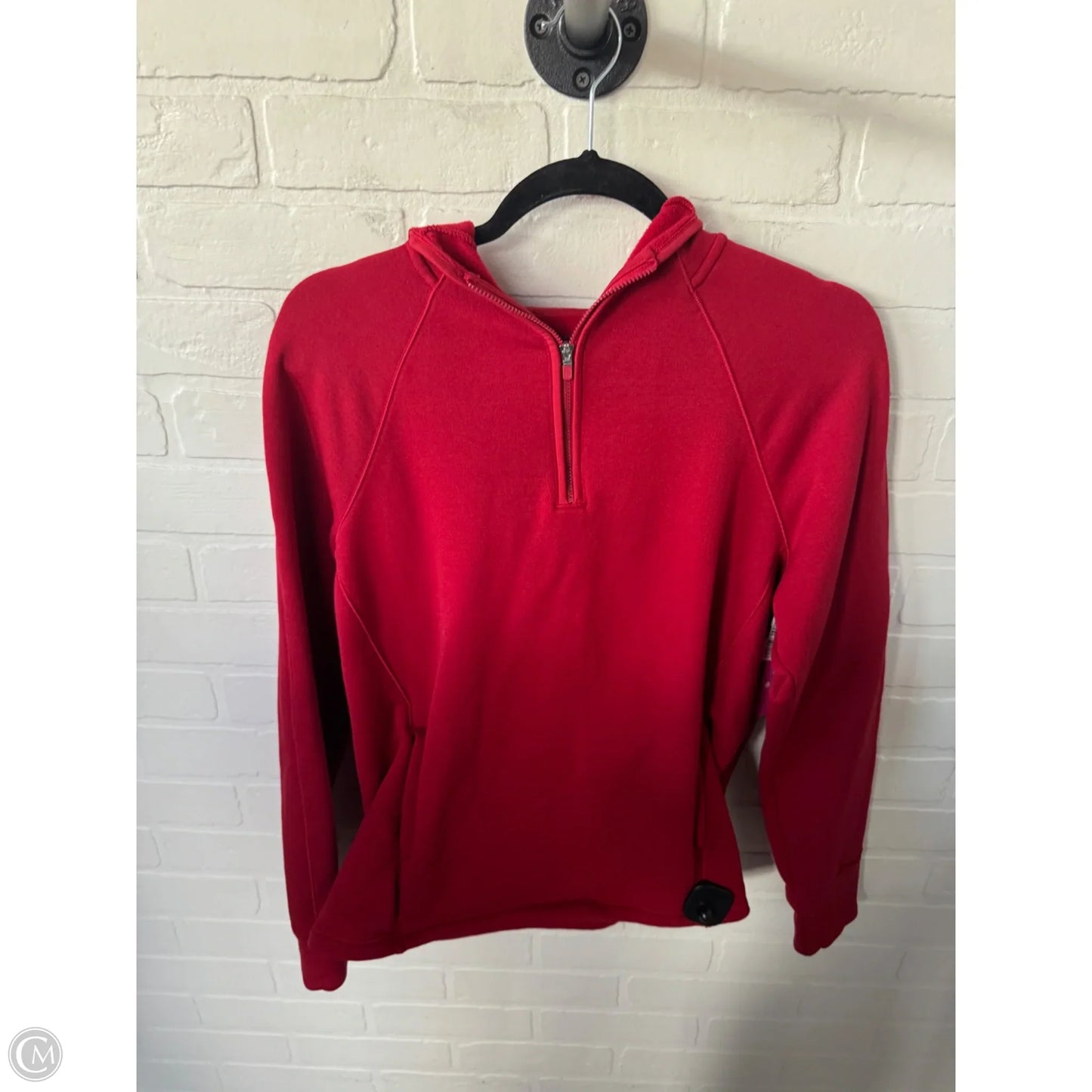 Athletic Sweatshirt Hoodie By Athleta In Red, Size: L