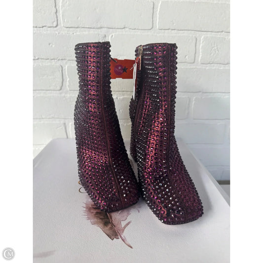 Boots Ankle Heels By Jessica Simpson In Red, Size: 6