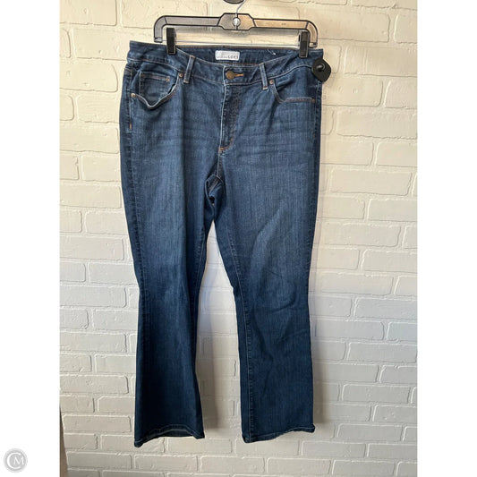 Jeans Boot Cut By Loft In Blue Denim, Size: 12