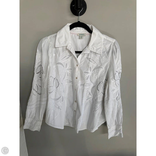 Blouse Long Sleeve By Sundance In White, Size: Mp