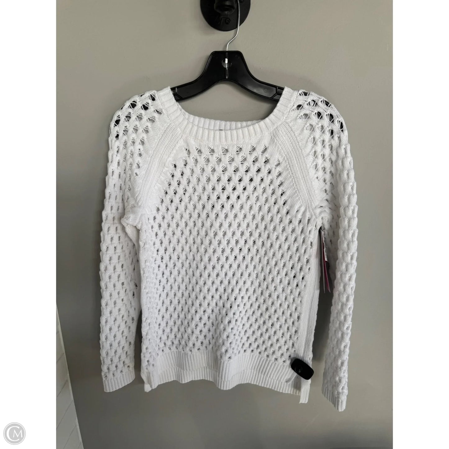 Sweater By Talbots In White, Size: Mp