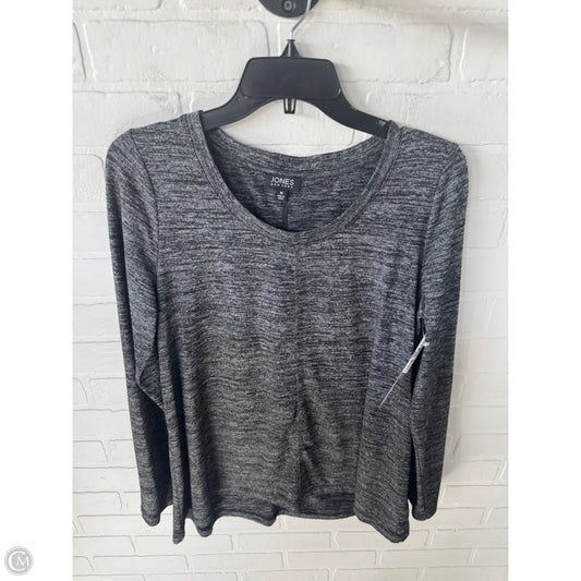 Top Long Sleeve By Jones New York In Grey, Size: M
