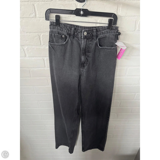 Jeans Wide Leg By Cmc In Black Denim, Size: 8