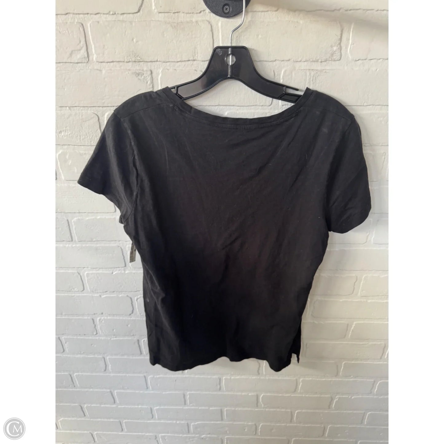 Top Short Sleeve Basic By Madewell In Black, Size: S