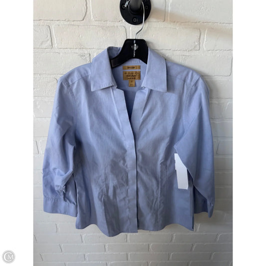 Blouse 3/4 Sleeve By Taylor In Blue, Size: M