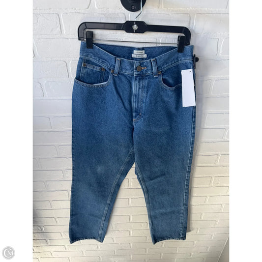 Jeans Straight By L.l. Bean In Blue Denim, Size: 10l