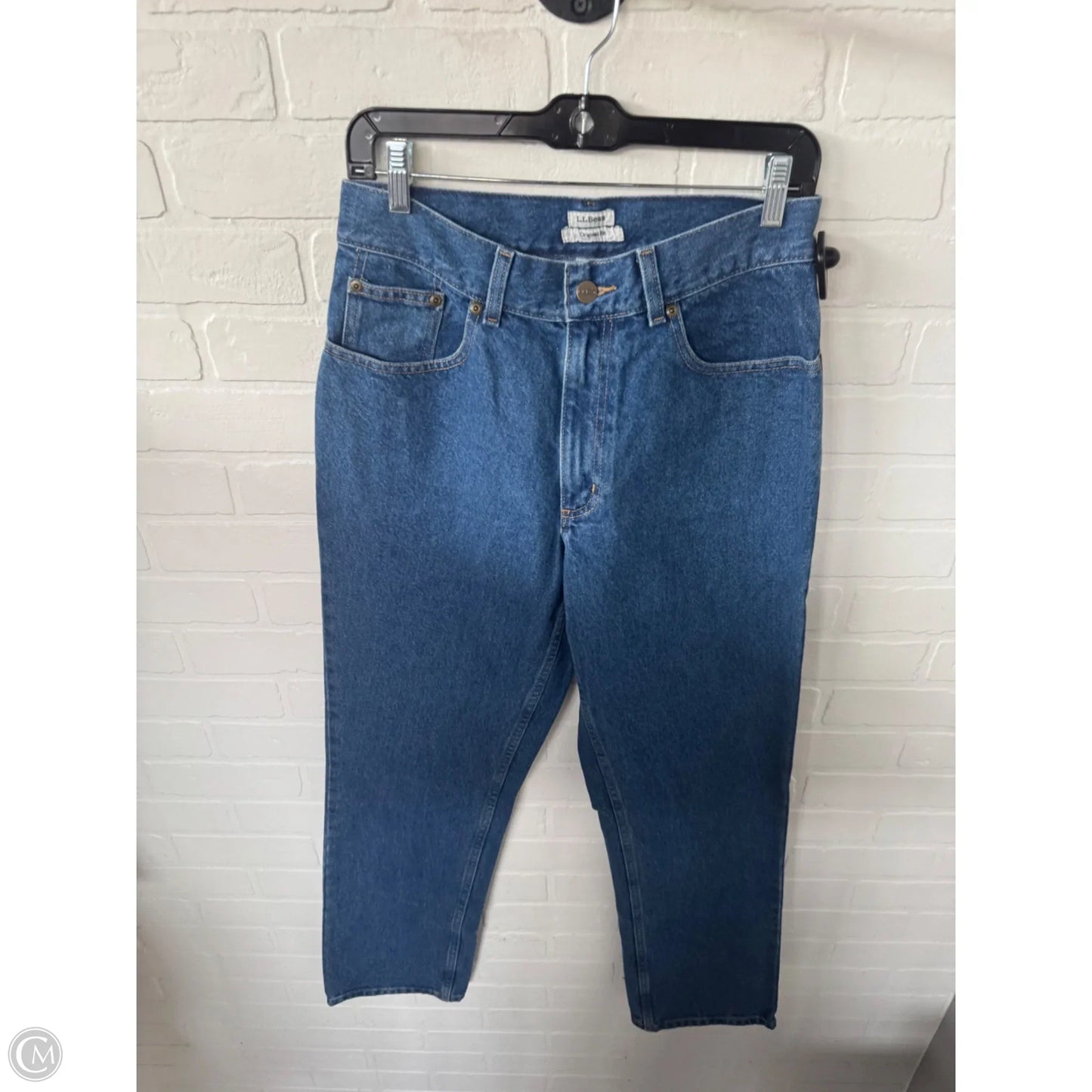 Jeans Straight By L.l. Bean In Blue Denim, Size: 10l