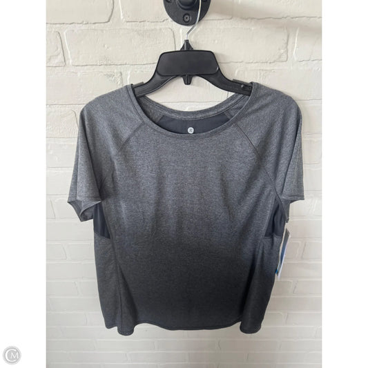 Athletic Top Short Sleeve By Old Navy In Grey, Size: Xl
