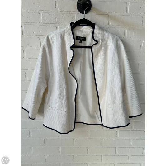 Blazer By Talbots In Blue & Cream, Size: Lp