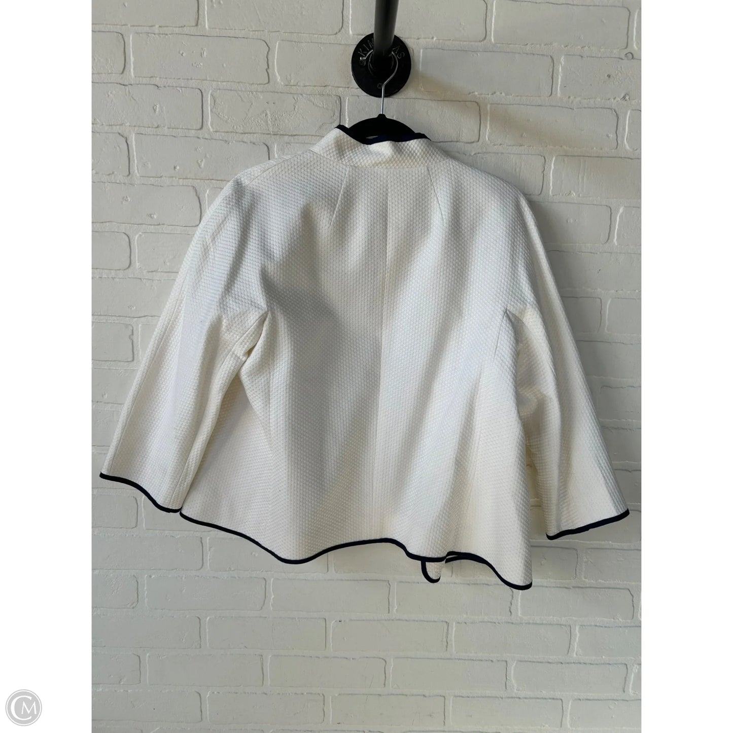 Blazer By Talbots In Blue & Cream, Size: Lp