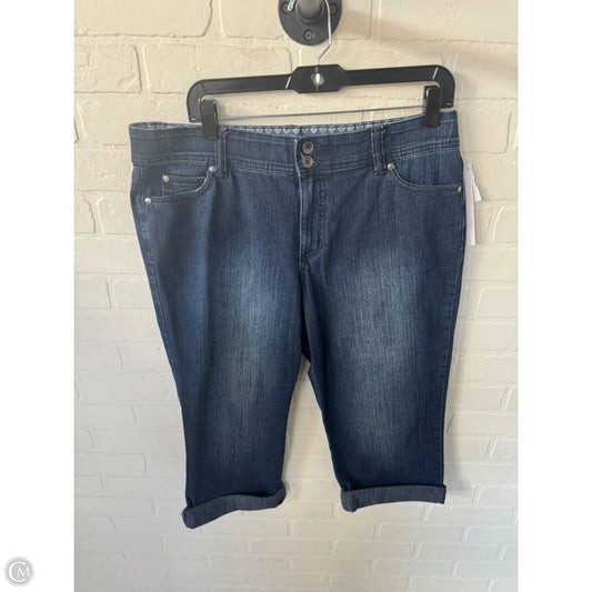 Capris By Bandolino In Blue Denim, Size: 12