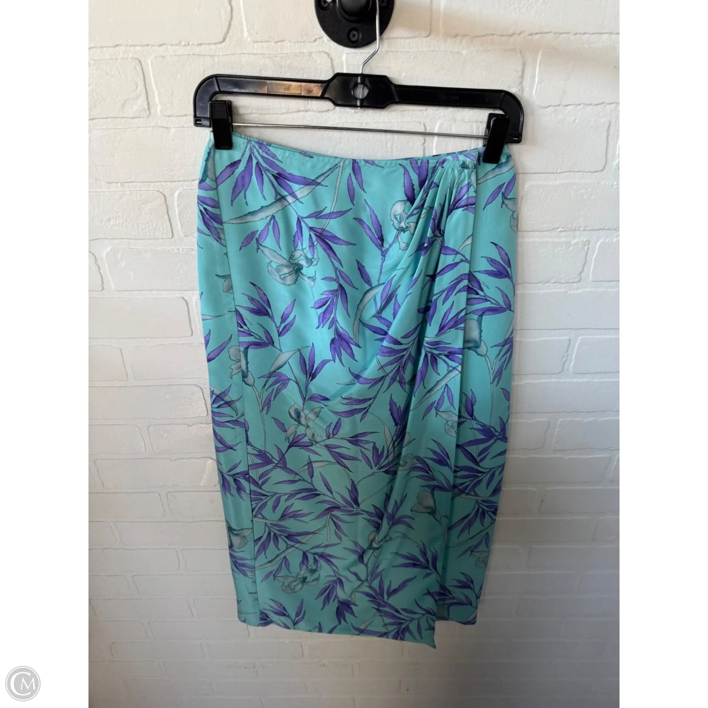 Skirt Midi By Petite Sophisticate In Blue & Purple, Size: 4
