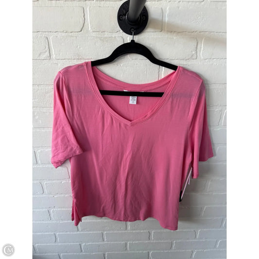 Athletic Top Short Sleeve By Athleta In Pink, Size: S