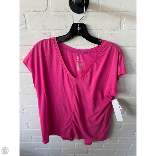 Athletic Top Short Sleeve By All In Motion In Pink, Size: M