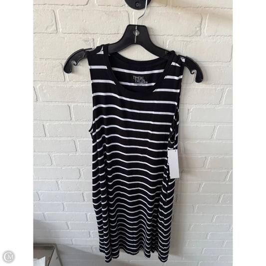 Dress Casual Midi By Time And Tru In Black & White, Size: L