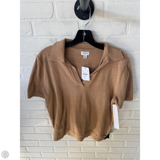 Sweater Short Sleeve By J. Crew In Brown, Size: S