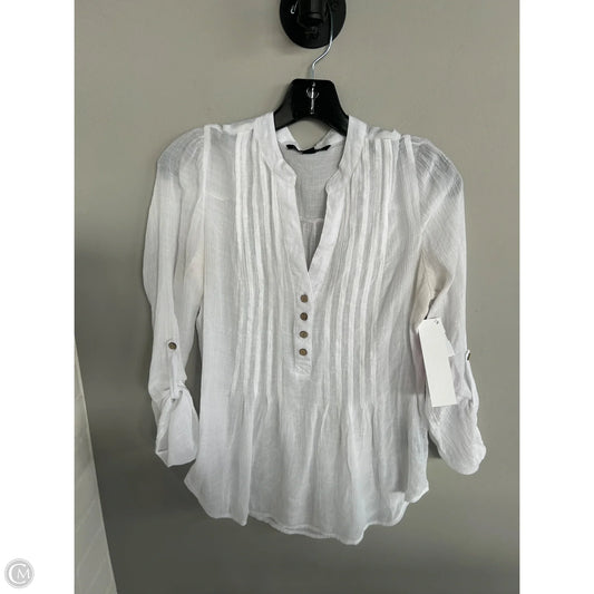 Tunic 3/4 Sleeve By Zac And Rachel In White, Size: S