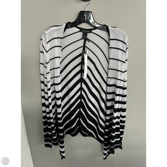 Sweater Cardigan By White House Black Market In Black & White, Size: M